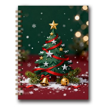 🍎在台 出貨🍎 聖誕節🎄聖誕禮物A5雙線圈筆記本高質量道林紙記事本學生辦公-神奇