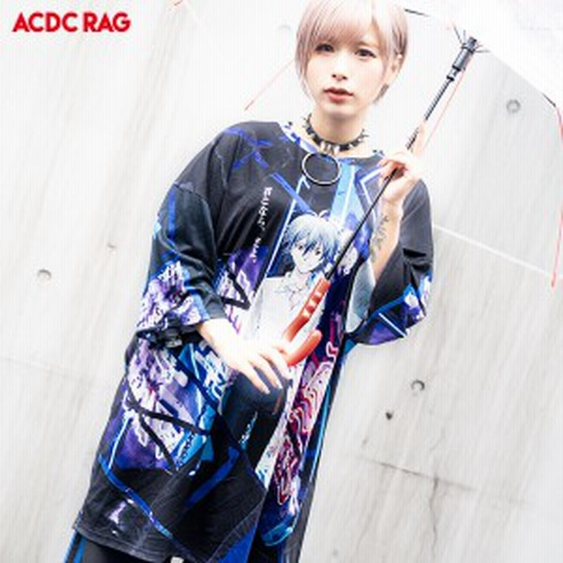 カヲル シンジ ヒュージtシャツ エヴァンゲリオン Eva キャラクター 半袖 トップス カットソー 原宿 原宿系 病みかわいい ファッション 通販 Lineポイント最大get Lineショッピング
