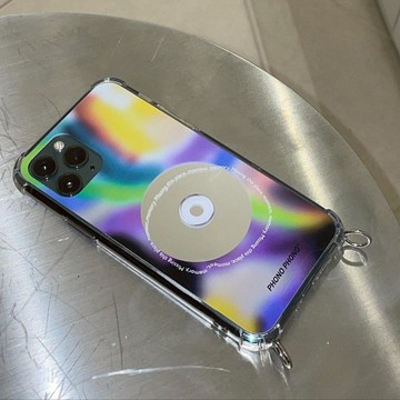 韓國 PHONO PHONO 型格潮流 可掛繩手機殼 迷幻音源 - iphone 12 mini