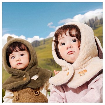 Kocotree~兔絨絨披肩帽(1入) 款式可選