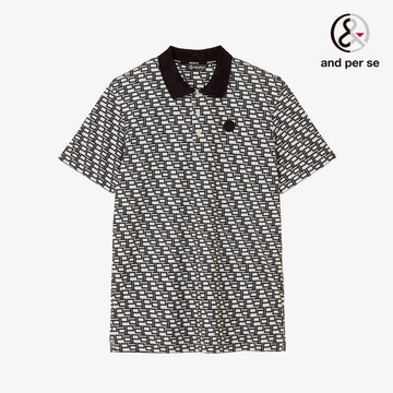 【and per se】男款多向彈性吸汗速乾白色POLO衫 DGW29685