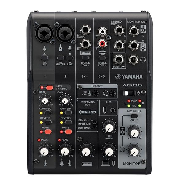 YAMAHA ミキサー AG06MK2 B(黒)   コンデンサーマイクMPM1000   アーム型スタンドMPC1(黒)   ポップガードPO-7   ミニケーブル 配信セット