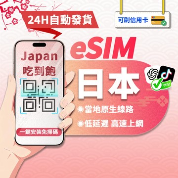 【寰宇通訊】日本eSIM｜原生網路 24H自動發貨1秒取件 網卡 沖繩 北海道esim esim日本 吃到飽 esim