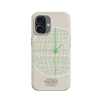 iPhone 17 SolidX 貝殼灰 - 迪士尼-星際大戰 Star Wars - 死星-線稿風格