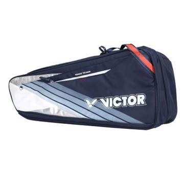 VICTOR 6支裝拍包-拍包袋 羽毛球 裝備袋 後背 手提 勝利 BR5260BA 丈青灰白紅