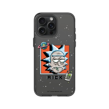 iPhone 15 Pro Max Clear 酷墨灰 - 瑞克和莫蒂 Rick and Morty - Pixel瑞克