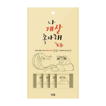 Chogong 朝貢 營養肉泥 犬貓用 Set 4條入  我愛紅螃蟹+雞胸肉  60g  1袋