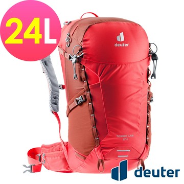 【deuter 德國】SPEED LITE AIR 超輕量旅遊背包/登山包/健行包24L(3410421紅)