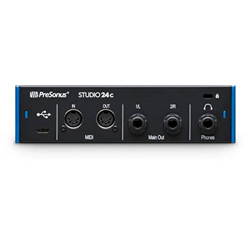 PreSonus Studio 24c オーディオ MIDIインターフェース 24Bit 192kHz 2入出力USB-C互換 Studio One