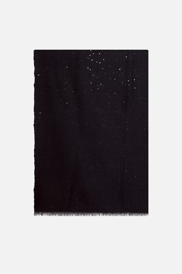 BRUNELLO CUCINELLI sequin-embroidered cashmere silk stole Woman