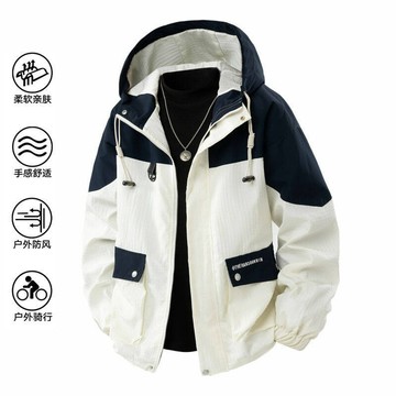 【桃園出貨🔥】M-6XL大碼工裝夾克 連帽外套 保暖外套 休閒夾克 衝鋒衣 防水外套 防風外套 防風連帽衝鋒衣夾克