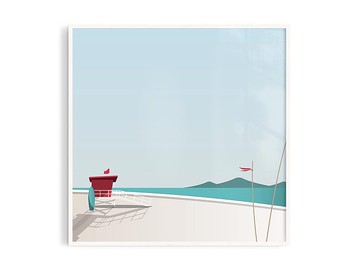 春夏秋冬1_3丨插畫/掛畫/海報/台灣製原木畫框/A4/尺寸客制