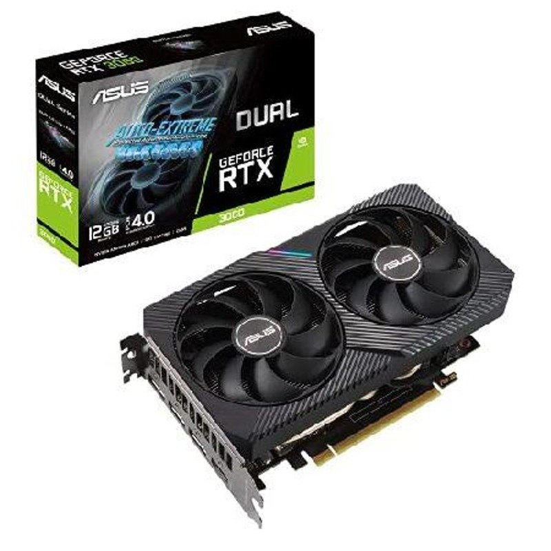 グラフィックボード グラボ エイスース ASUS ゲーミング ビデオカード - GeForce Dual RTX 3060 12GB GDDR6  RGB LHR Ra | LINEブランドカタログ