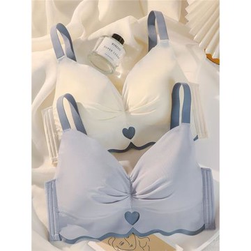 內衣女薄款大胸顯小收副乳聚攏上托大碼防下垂無痕顯瘦文胸罩夏季