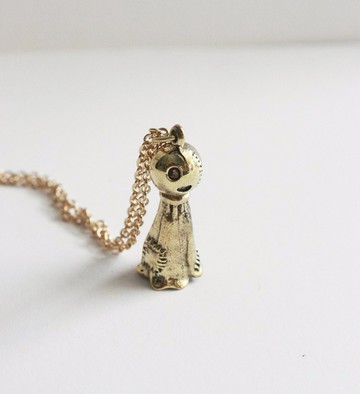 晴天鬼娃黃銅項鍊