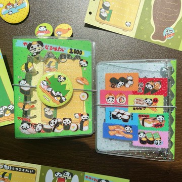 【壽司草】m5手帳活頁本/收納兩折閃粉外殼