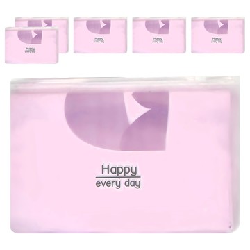 可黏式車用垃圾袋 可愛造型圖案 3包  紫色  2組