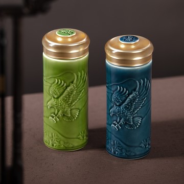 乾唐軒活瓷 | 大展宏圖隨身杯 / 大 / 雙層 / 4色 350ml