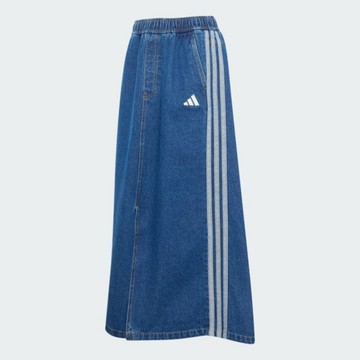 adidas Adidas 愛迪達 St Dnm Wsh Sk KV0621 女 丹寧長裙 水洗 舒適 穿搭 深藍