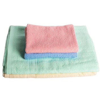 non-no 儂儂 純棉5秒瞬吸浴巾毛巾組 台灣製 毛巾 2條 + 浴巾 2條  顏色隨機  1組