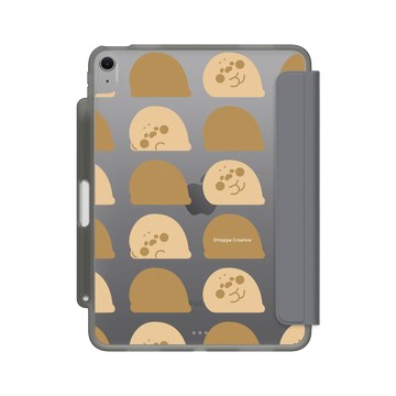 11 吋 iPad Air (M2) iPad Case 極致灰 - 無所事事小海豹 The Nothing Seal - 排列躺躺款