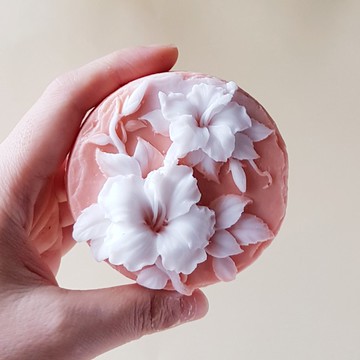 嬌俏朱槿花 香氛手工皂 婚禮小物 生日禮物 禮贈 精油皂 香氛皂