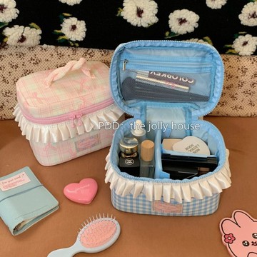 ✨店長優選✨手提化妝包大容量女便攜旅行化妝刷化妝品收納包多功能洗漱包小衆