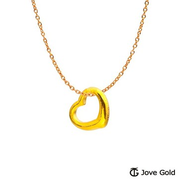 Jove Gold 漾金飾 美好的一天黃金墜子 送項鍊