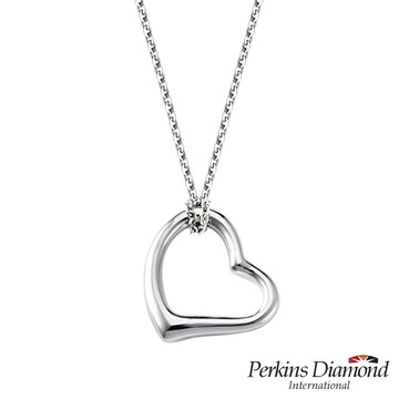 925純銀項鍊 PERKINS 伯金仕 心形系列