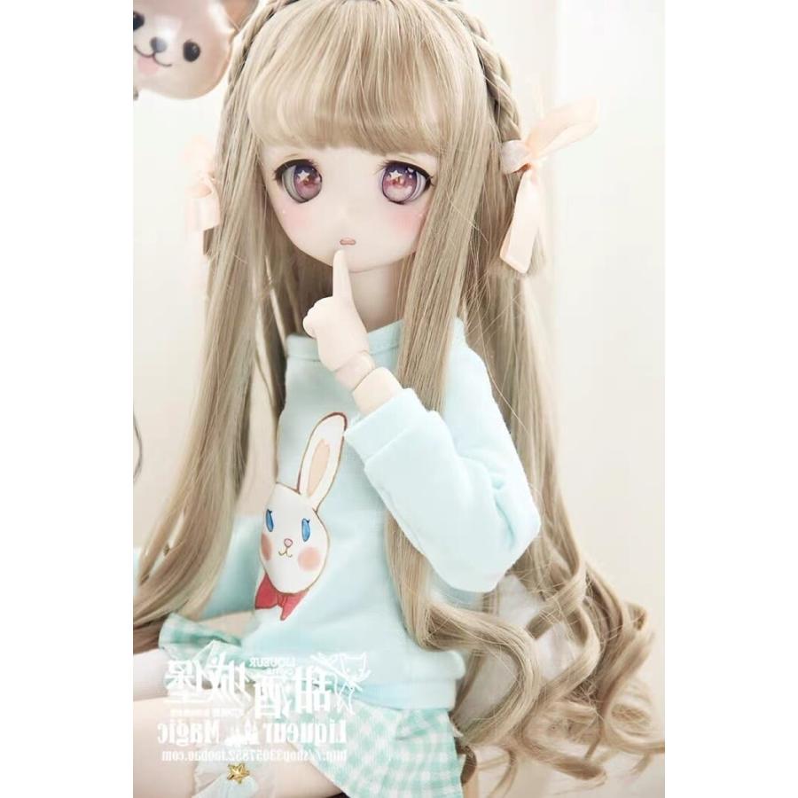 三つ編み カール ウェーブ ウィッグ かつら ウイッグ Wig BJD