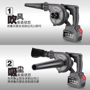 CE認證充電式鋰電鼓風機大功率無線吹風機家用兩用小型吹灰機美規