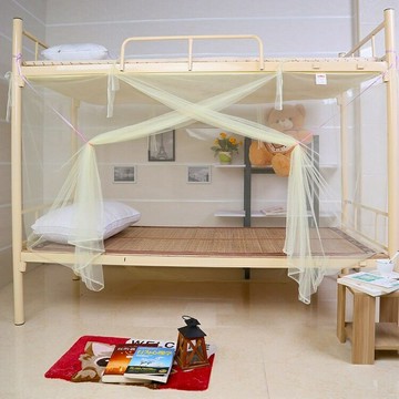 宿舍蚊帳加密防塵單人上下鋪床0.9m1.2m外綁老式家用單門蚊帳 穿桿吊式蚊帳 單人蚊帳 雙人傳統蚊帳 吊