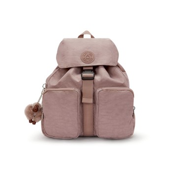 復古粉大容量多袋收納後背包-ALDINE