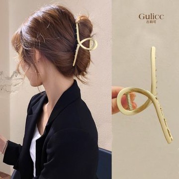 Gulicc 金屬 磨砂 霧面 鯊魚夾(髮飾 頭飾 一字夾 瀏海夾 側邊夾 聖誕 禮物 主題穿搭)