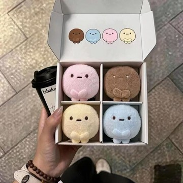 🍎❤️桃園出貨🍎❤️【優選】可愛髮卡角落生物三色圓子手辦玩偶送好朋友禮物公仔