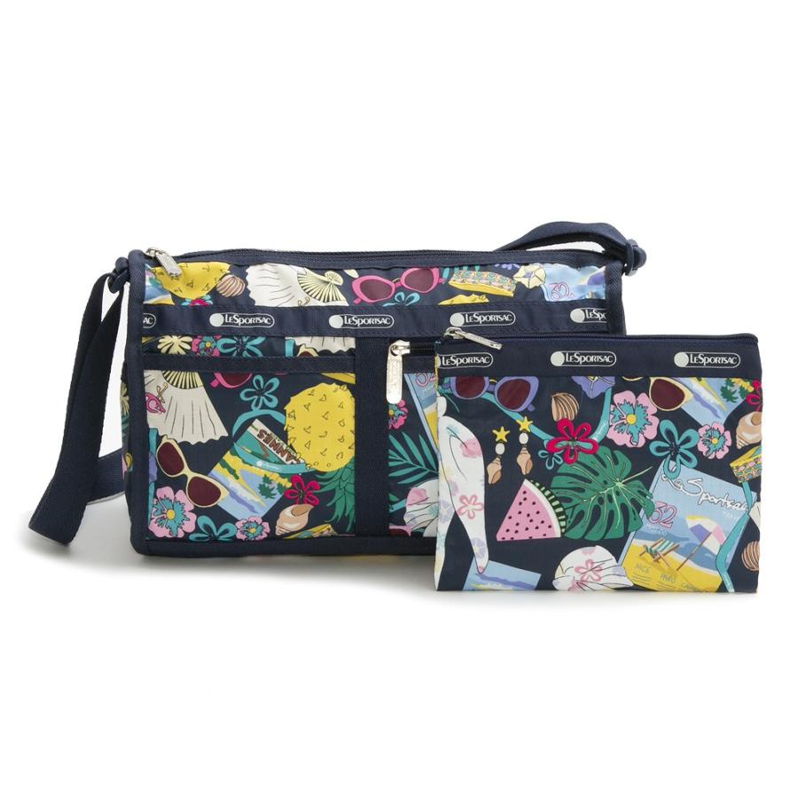 レスポートサック ショルダーバッグ DELUXE SHOULDER SATCHEL デラックス ショルダーサッチェル 7519 E624  SUMMERTIME THINGS レディース LeSportsac | LINEショッピング