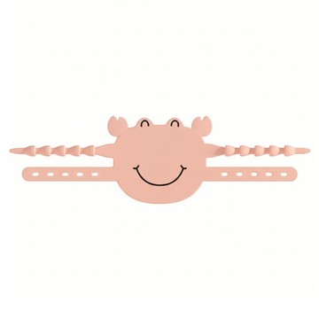 ROYALLIN 蘿林嚴選 防關門靜音門鎖 粉色螃蟹 10.6 x 22cm 50g  1個