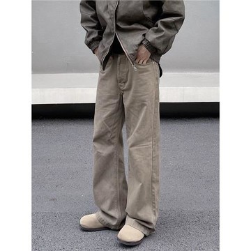 美拉德男女棕色cleanfit牛仔褲