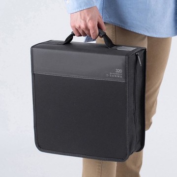 收納包 日本山業光盤包CD盒cd收納dvd光盤盒蝶片包藍光cd包大容量附提手