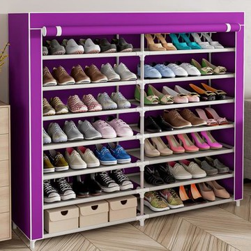 鞋架子家用門口簡易分層隔板收納神器省宿舍門口鞋子防塵小型鞋柜