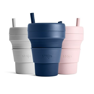 stojo美國便攜戶外旅行隨行杯折疊硅膠水杯水壺壓縮杯環保咖啡杯
