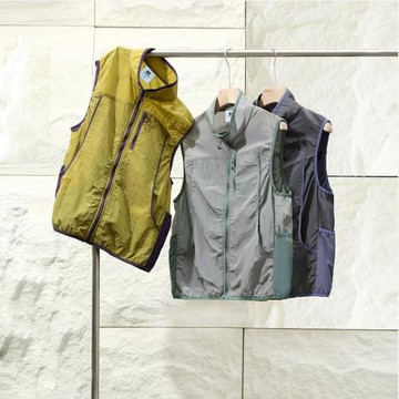 輕若無物！配色超好看~山系戶外！透氣防潑水！男女拼色立領馬甲