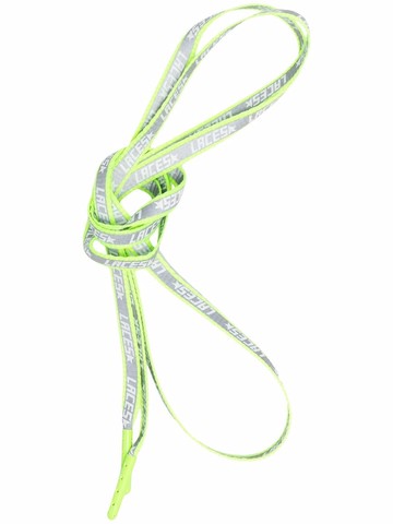 Golden Goose - 130cm grosgrain logo-print laces - unisex - Cotton - OS - Green