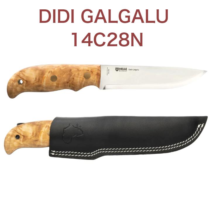 Helle Didi Galgalu ヘレナイフ ディディガルガル 14C28N カーリーバーチナイフ アウトドア フルタング スカンジグラインド キャンプ ナイフ