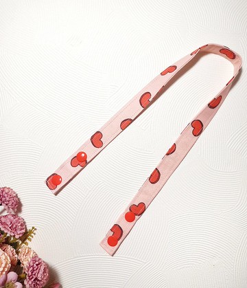 親膚純棉*寬版*防丟口罩掛繩/掛帶/口罩繩(愛心)