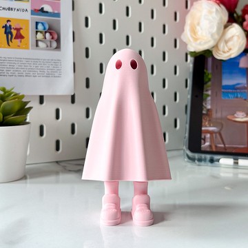 農鬼模型，模型7cm.鄒鬼-粉色素體