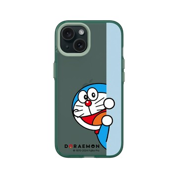 iPhone 15 Clear 憂墨綠 - 哆啦A夢 Doraemon - 探頭看一看