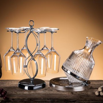 紅酒杯家用套裝水晶玻璃勃艮第杯葡萄酒杯高腳歐式創意輕奢醒酒器