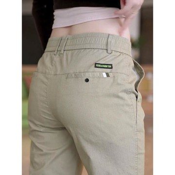 (免運)男士褲子2025秋冬新款商務西褲修身直筒男裝休閑褲長褲潮冬季加絨