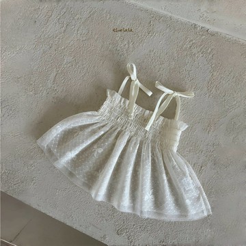 thelala 蝴蝶結蕾絲上衣【現貨】兒童上衣 女童上衣 寶寶上衣 兒童衣服 韓國童裝